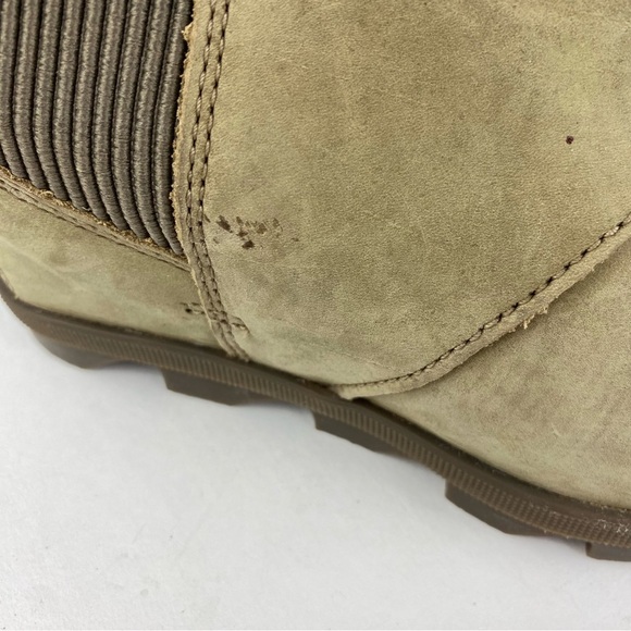 Sorel Womens 6 Joan of Arctic Wedge II Chelsea Tan Beige Ankle Boot Bootie. - Picture 5 of 7